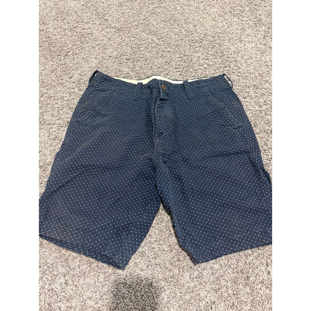 Abercrombie & Fitch Blue Jeans Polka Dot Casual Shorts 34